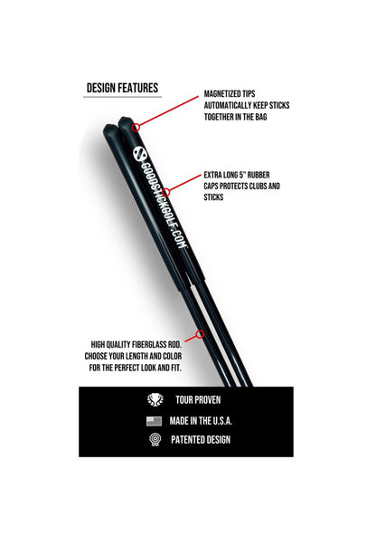 Goodstick Black Magnetic Alignment Sticks