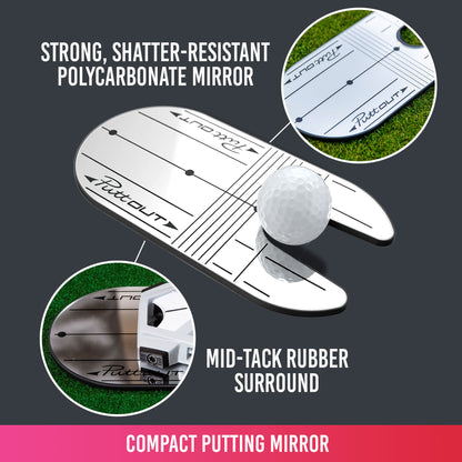 PuttOut Compact Putting Mirror